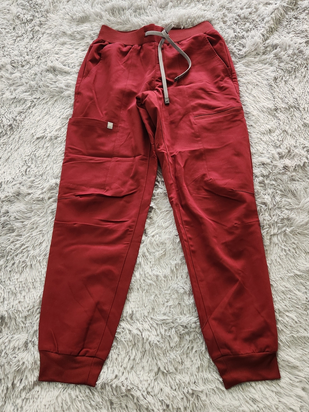 Fabletics Red Drawstring Jogger Pants